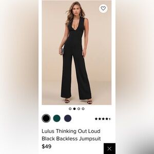 Lulus black formal jumpsuit